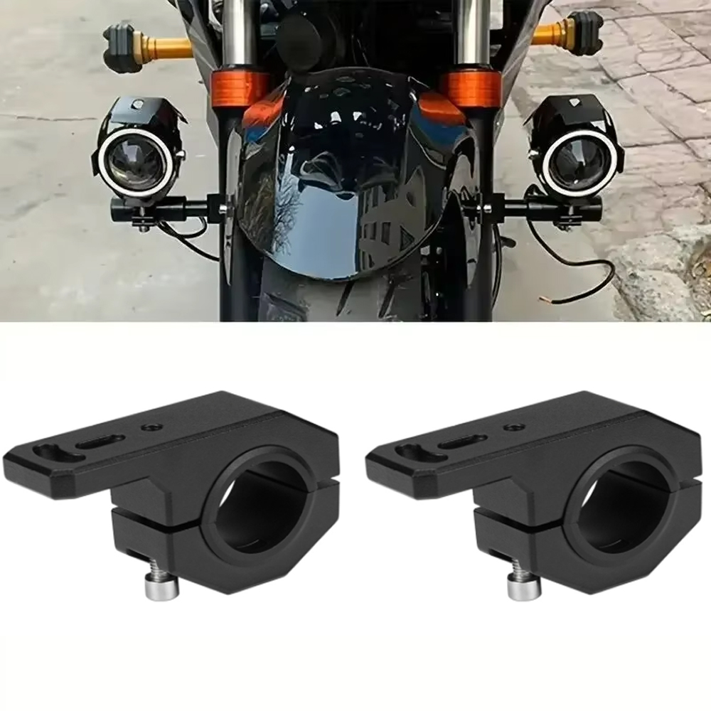 Mountain Biking Derby - 2pcs Motorcycle Mounting Bracket Headlight Spotlight