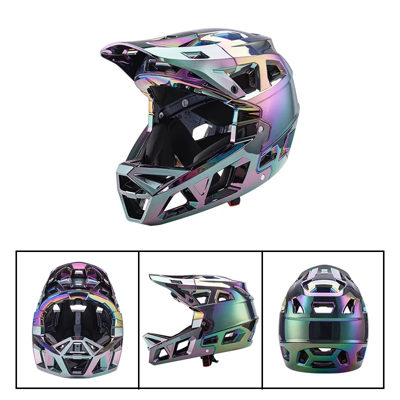 Mountain Biking Helmet Full Face - Cross-Border New Adult Full-Face Racing Downhill