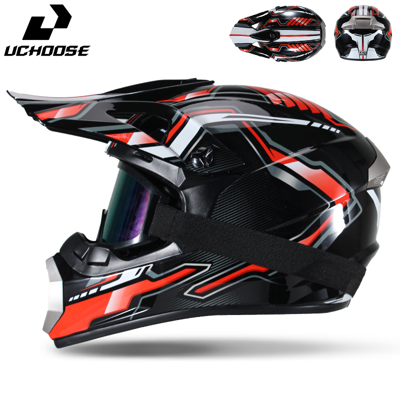 Uchoose Motocross Helmet Adult - Mountain Biking Helmet Full Face review and price