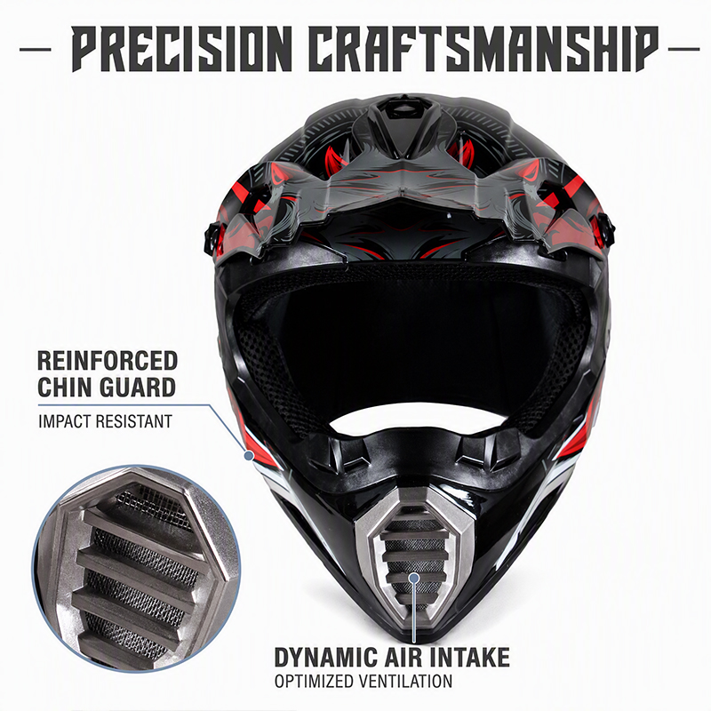 Uchoose Motocross Helmet Adult - Mountain Biking Helmet Full Face review and price