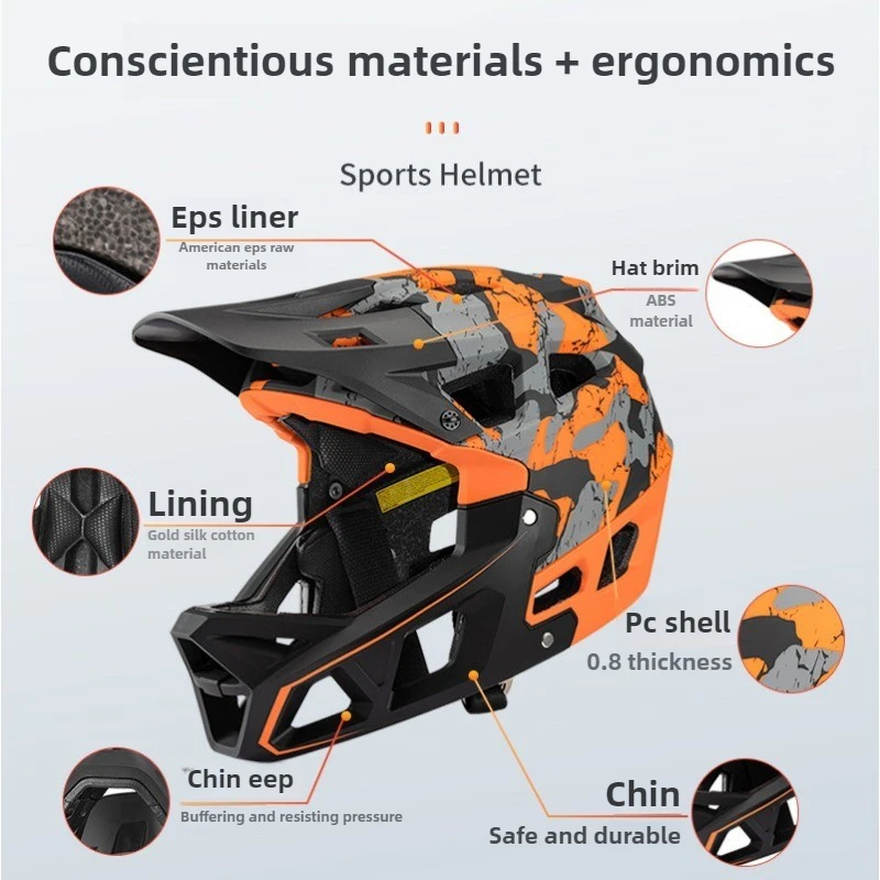 New Adult Full Face Mountain B - Mountain Biking Helmet Full Face review and price
