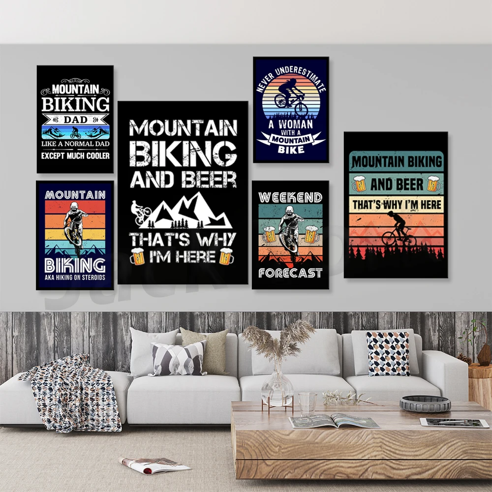 Go Mountain Bike Print Canvas  - Mountain Biking Extreme review and price