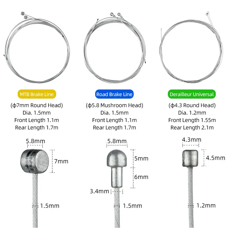 Brake Derailleur Cables Kit Ca - Mountain Biking Brands review and price