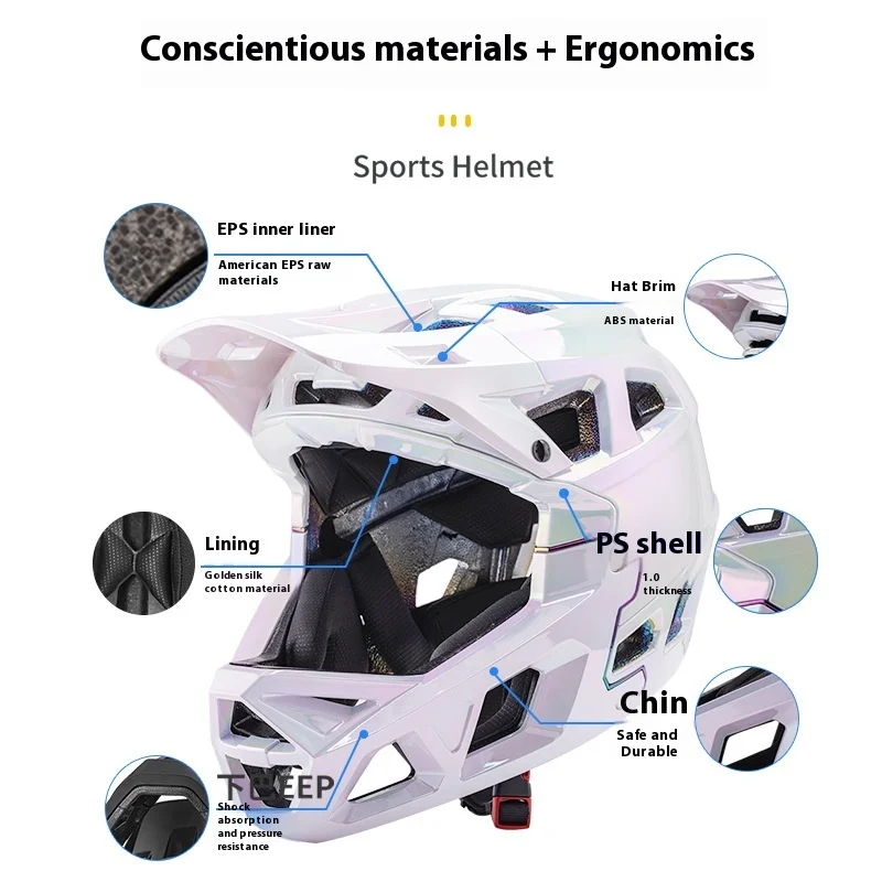 Cross-Border New Adult Full-Fa - Mountain Biking Helmet Full Face review and price