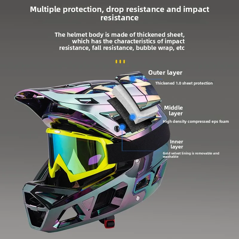 Cross-Border New Adult Full-Fa - Mountain Biking Helmet Full Face review and price